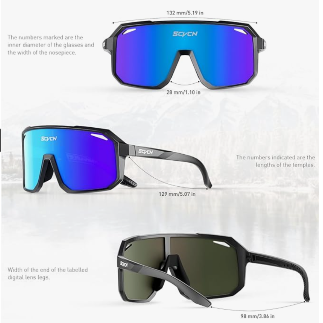 Gafas de ciclismo deportivas MTB BMX, hombres y mujeres, correr, conducir, pesca, golf