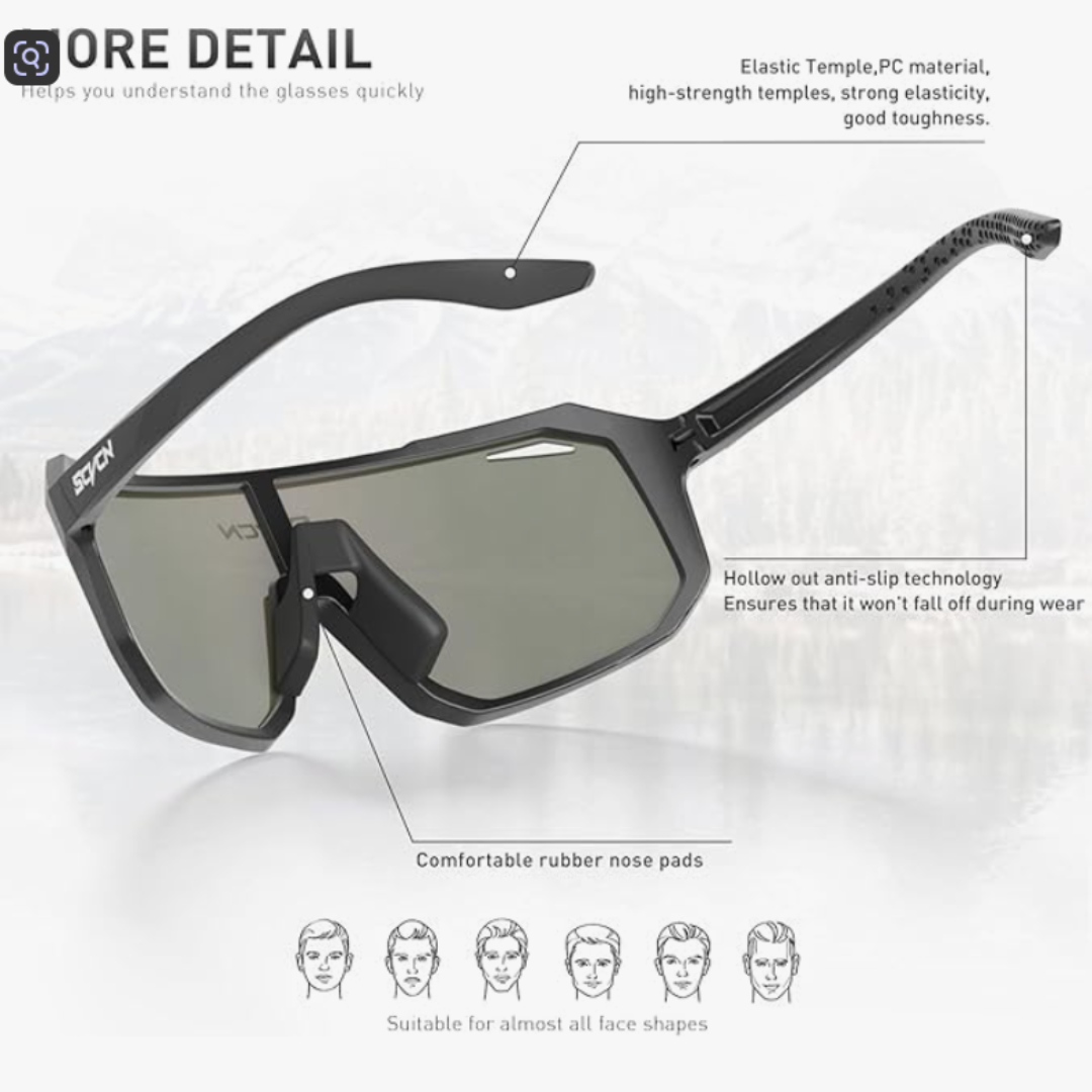 Gafas de ciclismo deportivas MTB BMX, hombres y mujeres, correr, conducir, pesca, golf
