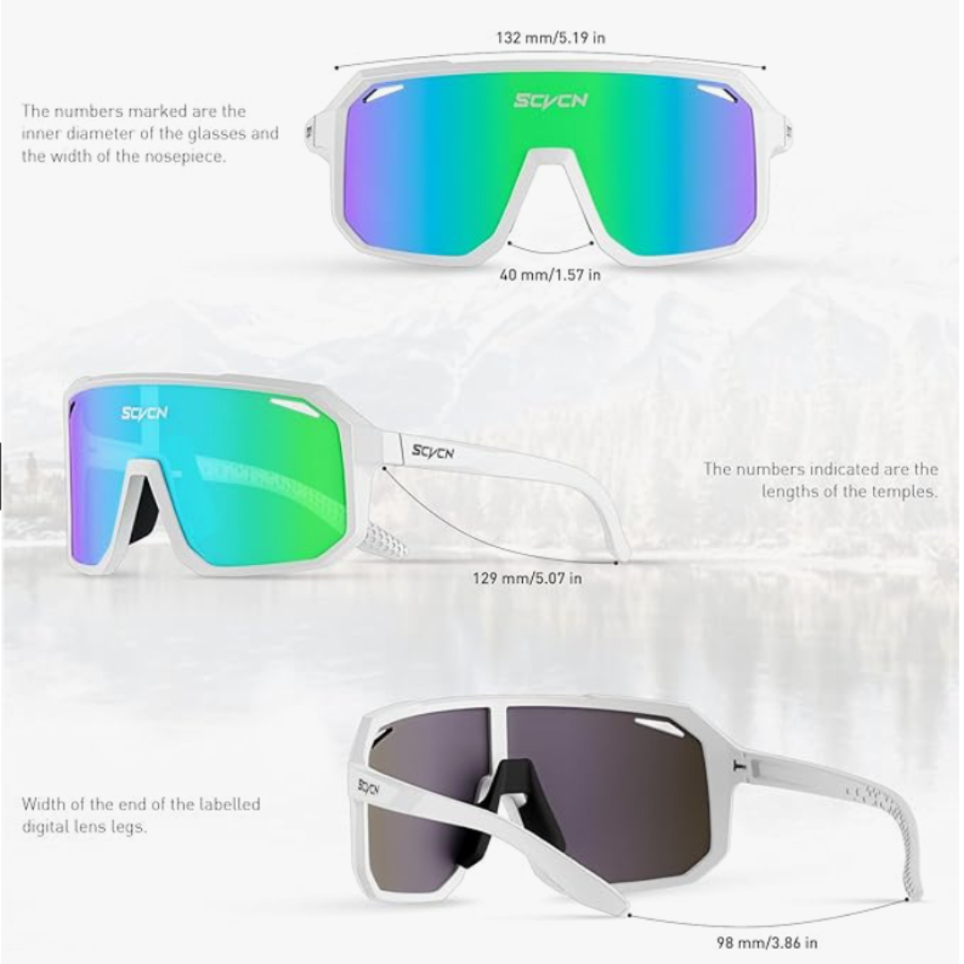 Gafas de ciclismo deportivas MTB BMX, hombres y mujeres, correr, conducir, pesca, golf