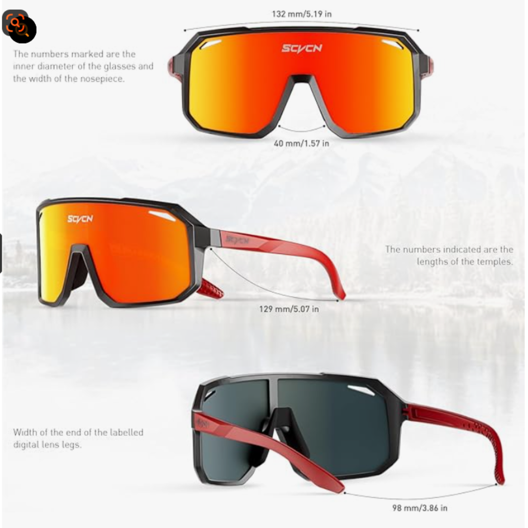 Gafas de ciclismo deportivas MTB BMX, hombres y mujeres, correr, conducir, pesca, golf